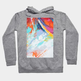 Fragment of multicolored texture painting. Abstract art background. oil on canvas. Hoodie